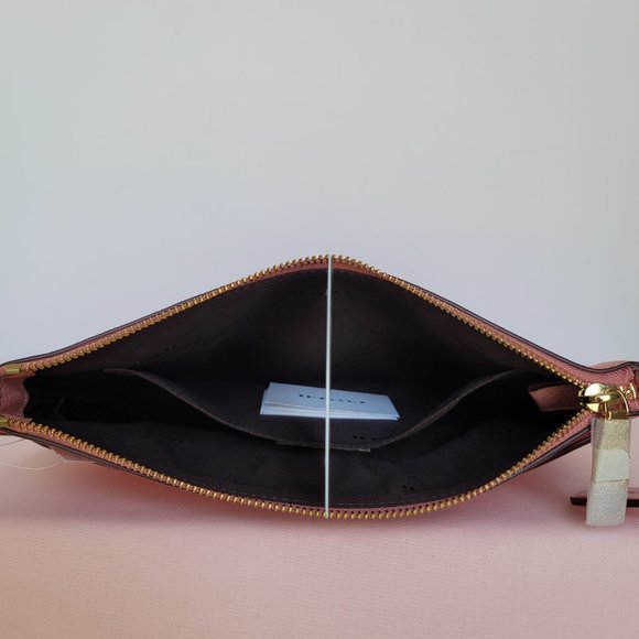 COACH Polly Pebbled Leather Crossbody Bag- Candy Pink color ⭐ - Picture 13 of 16